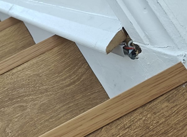 Faulty pipe installation